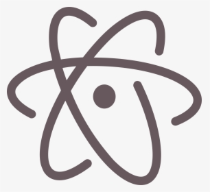 Atom Logo Png Transparent - Atom Text Editor Logo, Png Download, Transparent PNG