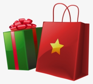 Gift Santa Claus Clip Art - Christmas Gift Bag Clipart, HD Png Download, Transparent PNG