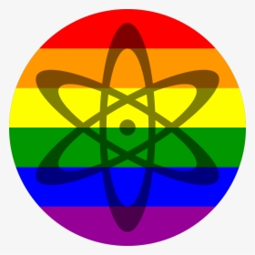 Atom Shadow On Rainbow Flag - Transparent Science Icon Png, Png Download, Transparent PNG