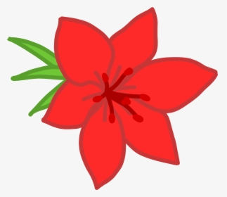 Free Vector Red Flower - Red Flowers Cartoon, HD Png Download, Transparent PNG