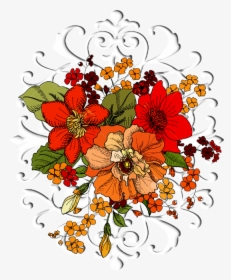 Vector Flower Design,vector Art Flower, Textile Flower - Bouquet, HD Png Download, Transparent PNG