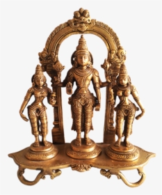 Lord Venkateswara Sridevi Bhudevi Brass Statue, 10 - Statues Of Lord Venkateswara, HD Png Download, Transparent PNG