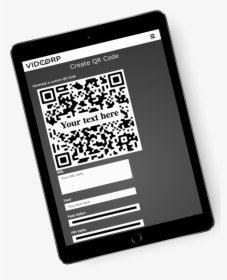 Qr Code Creation Sample Page - Tablet Computer, HD Png Download, Transparent PNG
