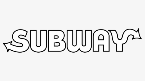 Subway Logo Black And White - Subway Eat Fresh, HD Png Download, Transparent PNG