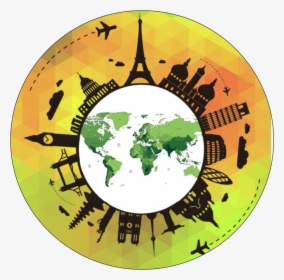 All Around The World Vector, HD Png Download, Transparent PNG