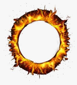 Circle Fire Png Banner Library Stock - Round Fire Png, Transparent Png, Transparent PNG