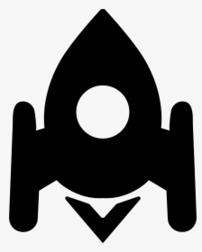 Rocket Space Ship - Nave Espacial Silueta Png, Transparent Png, Transparent PNG