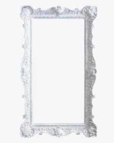 Vintage White Frame Png - White Mirror Frame Png, Transparent Png, Transparent PNG
