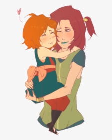 Print Save This Clip Art - Mother And Daughter Relationship In Animation, HD Png Download, Transparent PNG