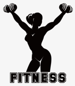 Physical Fitness Fitness Centre Silhouette - Woman Fitness Silhouette Png, Transparent Png, Transparent PNG