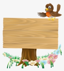 Vintage Wooden Signboard - Wood Sign Board Cartoon Transparent, HD Png Download, Transparent PNG