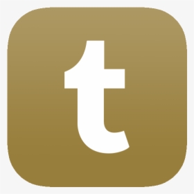 Gold Tumblr Logo Png, Transparent Png, Transparent PNG