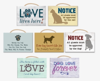 Retangle Wooden Sign With Rope 7 Designs - Wood Dog Signs, HD Png Download, Transparent PNG