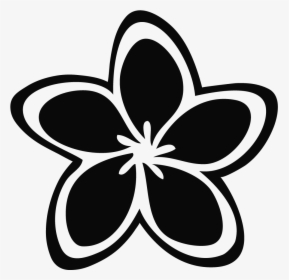 Black And White Flower Png - Outline Sea Turtle Clipart, Transparent Png, Transparent PNG