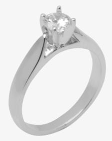 14k White Gold Diamond Ring D2022 - Engagement Ring, HD Png Download, Transparent PNG
