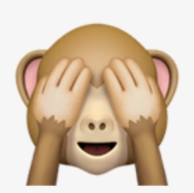 •monkey Emoji 1 🙈 - Shy Monkey Emoji, HD Png Download, Transparent PNG
