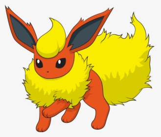 Transparent Eevee Clipart - Pokemon Eevee Evolution Flareon, HD Png Download, Transparent PNG