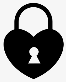 Heart Shaped Frames Illustrations - Heart Lock Icon Png, Transparent Png, Transparent PNG