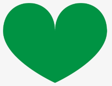 Green, Heart, Love, Shape, Valentine, Shapes - Green Heart Cartoon Png, Transparent Png, Transparent PNG