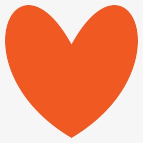 Orange Color Heart Shape, HD Png Download, Transparent PNG