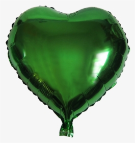 Heart Shape Balloon - Foil Balloon Heart Green, HD Png Download, Transparent PNG