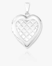 Heart Shaped Locket With Quilted Design - Locket, HD Png Download, Transparent PNG