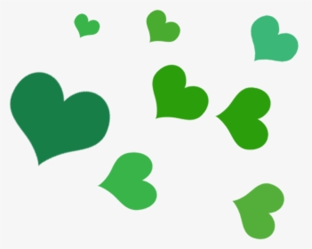Green Leaves Clipart Leaf Shape - Love Hearts Png Transparent Green, Png Download, Transparent PNG