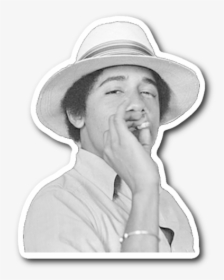 Obama 420 Sticker - Obama Smoking, HD Png Download, Transparent PNG