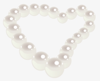 Pearl Heart Clip Arts - Colar De Perolas Png, Transparent Png, Transparent PNG