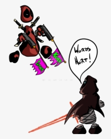Deadpool And Kylo Ren As Doodle Folks Clipart Stunning - Cartoon, HD Png Download, Transparent PNG