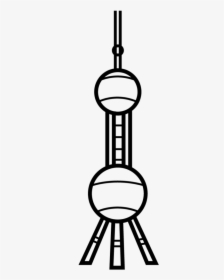 Oriental Pearl Tower Drawing, HD Png Download, Transparent PNG