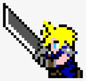 Cloud Strife Pixel Art, HD Png Download, Transparent PNG