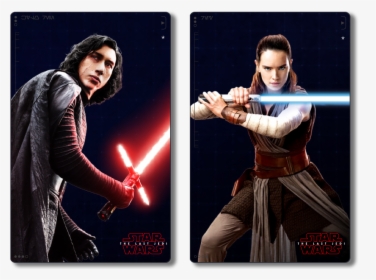The Last Jedi Costumes Of Kylo Ren And Rey - Star Wars Rey New Look, HD Png Download, Transparent PNG