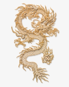 Chinese Dragon Tattoo Illustration - Yellow And Red Dragon, HD Png Download, Transparent PNG
