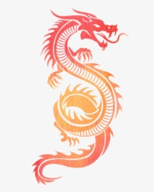 China Transparent Silhouette - Chinese Dragon Black And White, HD Png Download, Transparent PNG