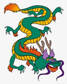 How To Draw Chinese Dragon - Cartoon Chinese Dragon Png, Transparent Png, Transparent PNG