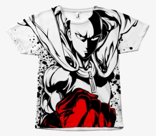 One Punch Man Print T Shirt, HD Png Download, Transparent PNG