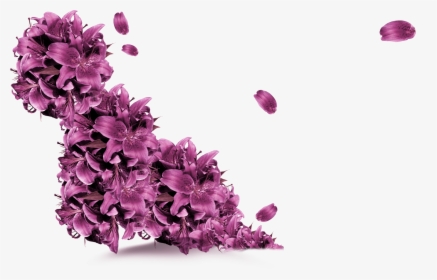 Petal Vector Purple Flower - Purple Flowers Vectors Png, Transparent Png, Transparent PNG