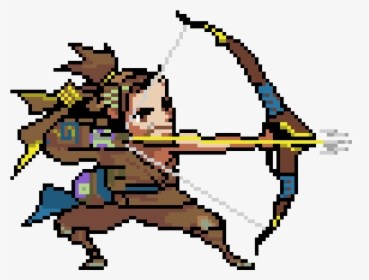 Overwatch Hanzo Pixel Spray, HD Png Download, Transparent PNG