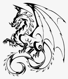 Cool Dragon Drawing Easy, HD Png Download, Transparent PNG
