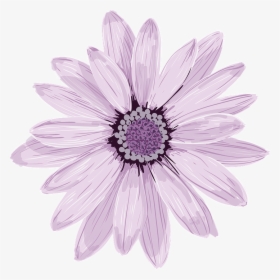 Flower, Spring, Fresh, Purple, Pink, Flora - Purple Flower Vector Free, HD Png Download, Transparent PNG