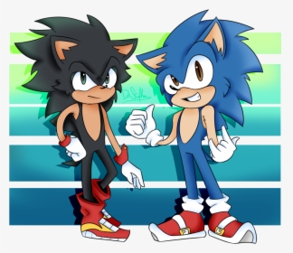 Back In Style A Shadow And Sonic Redesign - Sonic The Hedgehog And Shadow Redesign, HD Png Download, Transparent PNG