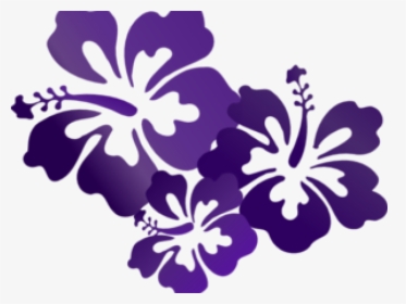Flowers Vectors Clipart Purple - Purple Hibiscus Clip Art, HD Png Download, Transparent PNG