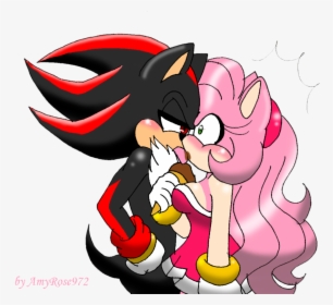 Amy Rose Shadow The Hedgehog Rouge The Bat Sonic Heroes - Shadow The Hedgehog And Amy Rose, HD Png Download, Transparent PNG