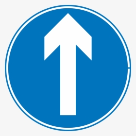 Up Arrow Clipart - Ahead Only Road Sign, HD Png Download, Transparent PNG
