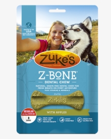 Zukes Z-bones Clean Apple Crisps Dental Dog Treats, - Zuke's Z Bones Gf Apple Crisp, HD Png Download, Transparent PNG