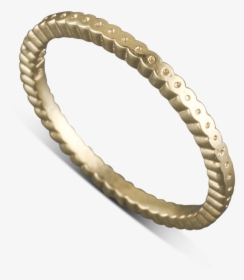 14 Karat Yellow Gold Circle With Recessed Holes Stack-able - Bangle, HD Png Download, Transparent PNG