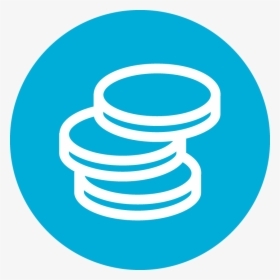 Hfh Icon Coins Bluecircle - Coin Blue Icon Png, Transparent Png, Transparent PNG