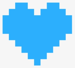 Heart Blue Free Download - 8 Bit Heart Png, Transparent Png, Transparent PNG