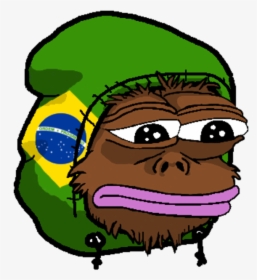 Green Nose Clip Art Smile Leaf - Pepe The Frog Brasil, HD Png Download, Transparent PNG
